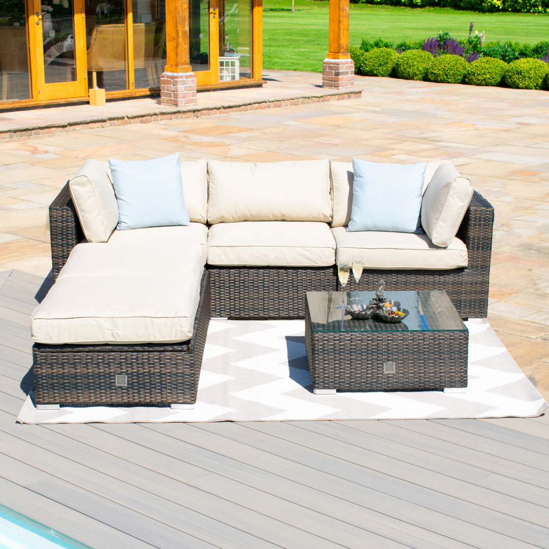 Tussey Rattan Corner Sofa Group