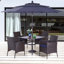 Alyah Square 6 - Piece 4 - Person 94Cm L Outdoor Table Set-1357504222-1357504219