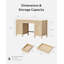 Bureau de direction 52 po avec armoire de rangement et 3 tiroirs Farmhouse-988399955