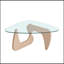 Bronte avec plateau en verre et pieds robustes-131431000