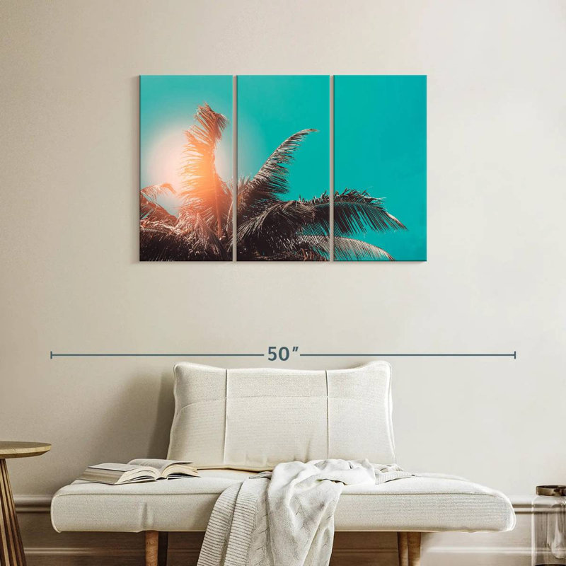 Harnek Retro Palm Tree, 24" H x 38" W
