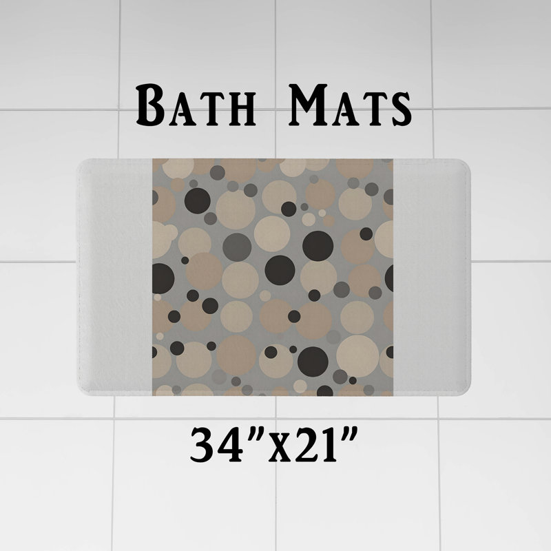Rideau de douche avec tapis de bain, H 83 po x l 70 po