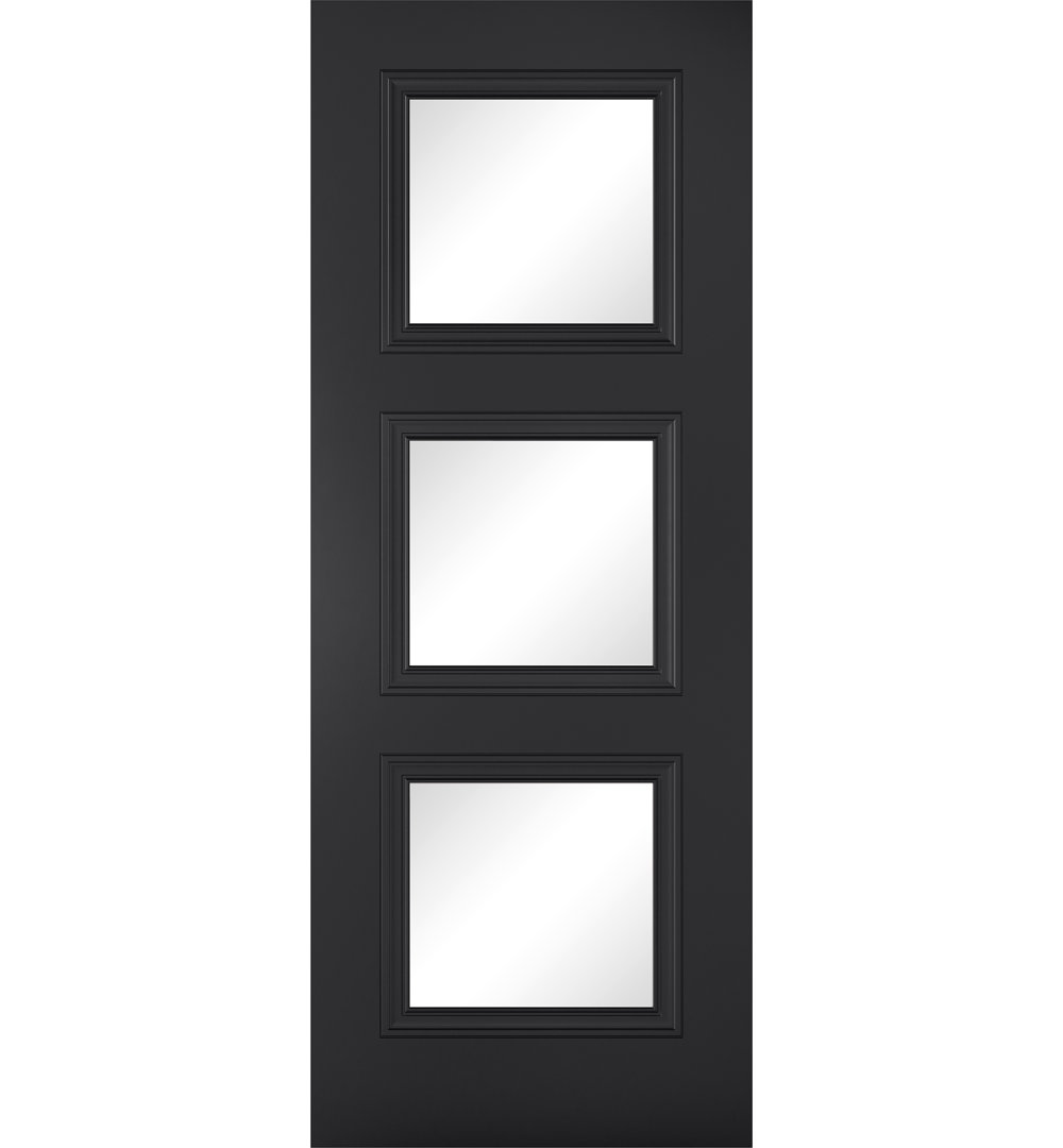 Antwerp Primed Black Glazed Interrnal Door