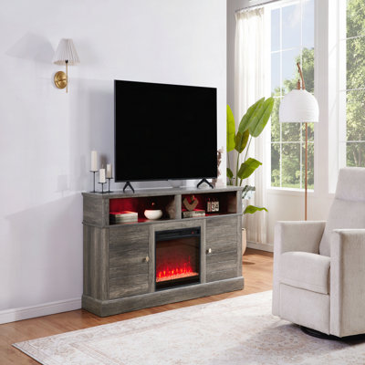 Console 70 po avec foyer et chauffage