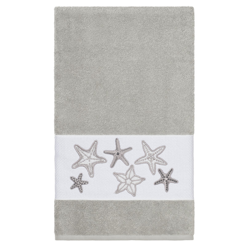 Lydia Midweight Bath Towel, Light Gray