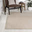 Tapis intérieur / extérieur rayé beige / crème Wanneroo-88570961