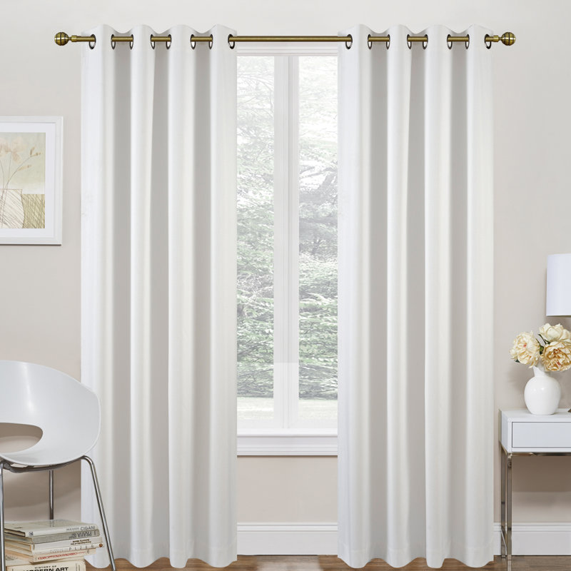 Anielka Blackout Curtain Pair, White