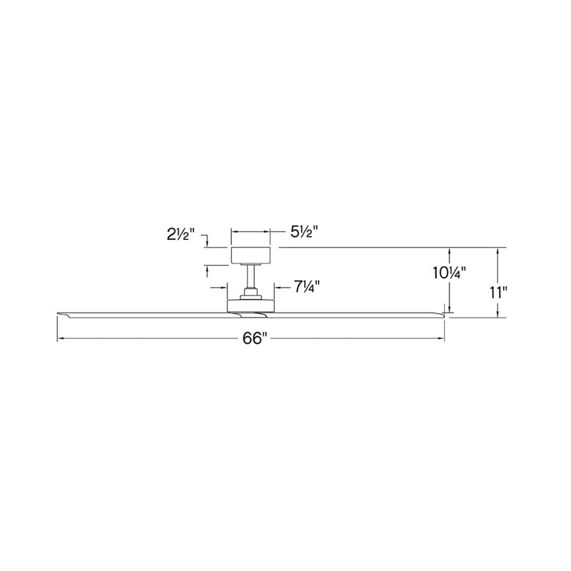 Hinkley Vento Ceiling Fan, Matte Black