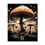 Horloge murale Amarita Magical Mushroom Vintage Illustration IV - Abstract Landscape-99636046