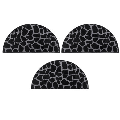 Tapis noir / gris Badarjahan