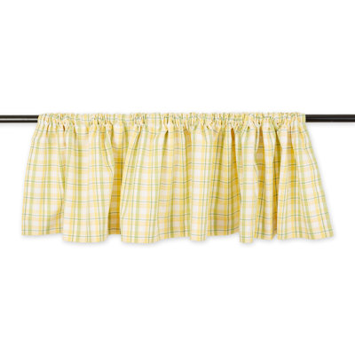 Kelsay Cotton Plaid Tailored Window Valance