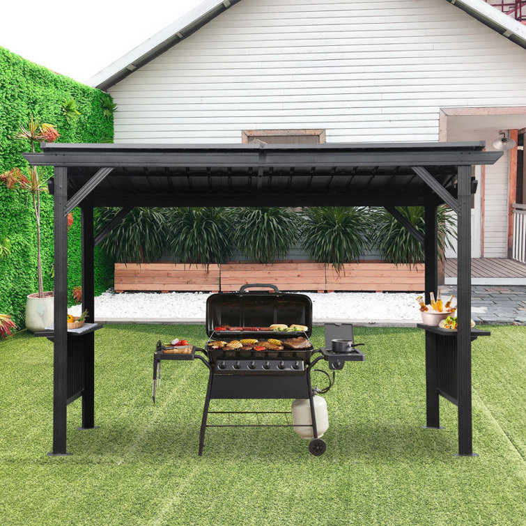6.5 x 12 FT Hardtop Grill Gazebo