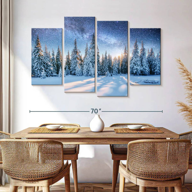 Alvord Winter Pines, 42" H x 68" W