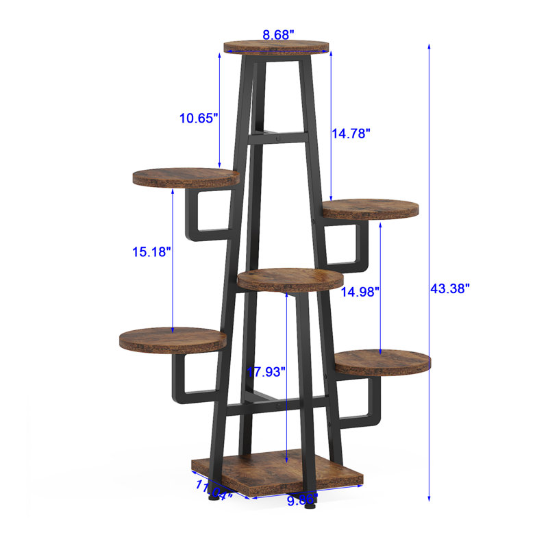 7-Tier Plant Stand, Brown