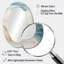 Miroir mural moderne moderne bleu et beige-957367459