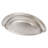 Oval 3" Center to Center Satin Nickel Cup/Bin Drawer Pull-130807289