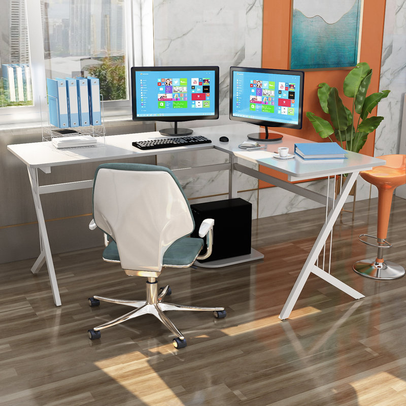 Bureau en forme de l Wadell