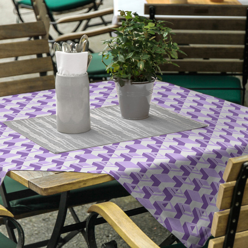 Nappe de gratte-ciels classiques, Mauve/blanc