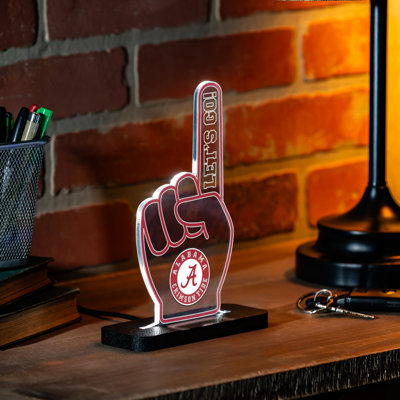 University of Alabama College Foam Finger Desklite LED Decor