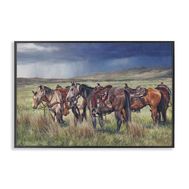Hurry Up & Wait, art de la giclée encadrée par David Graham, Giclée encadrée noir minuit, H 12 po x l 18 po