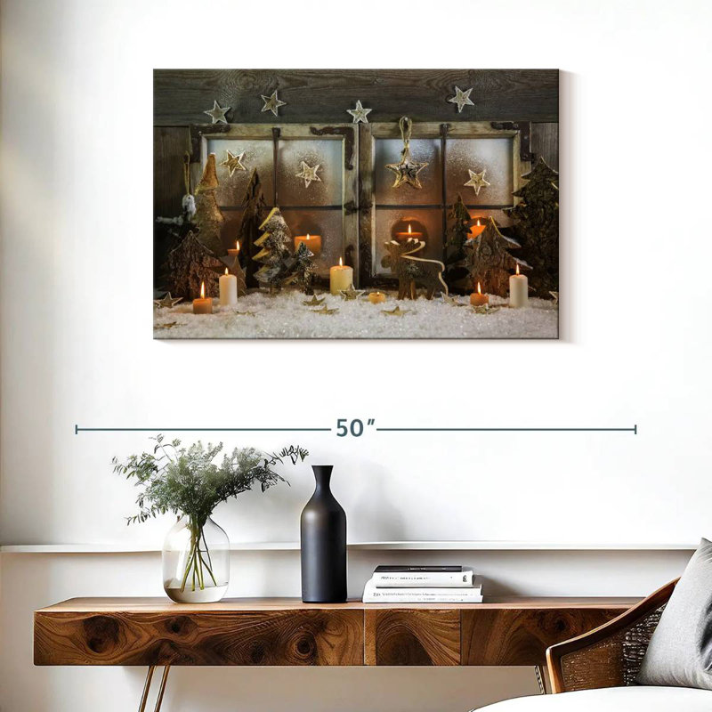 Fenêtre de Noël, H 24 po x l 36 po