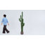 Cactus artificiel à 7 branches en éponge 7 branches détachables 7 pi en pot tissé brun avec assemblage en 1 minute-744671757