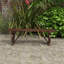Outdoor Garden Bench,Backless 2 Seater Park Chair