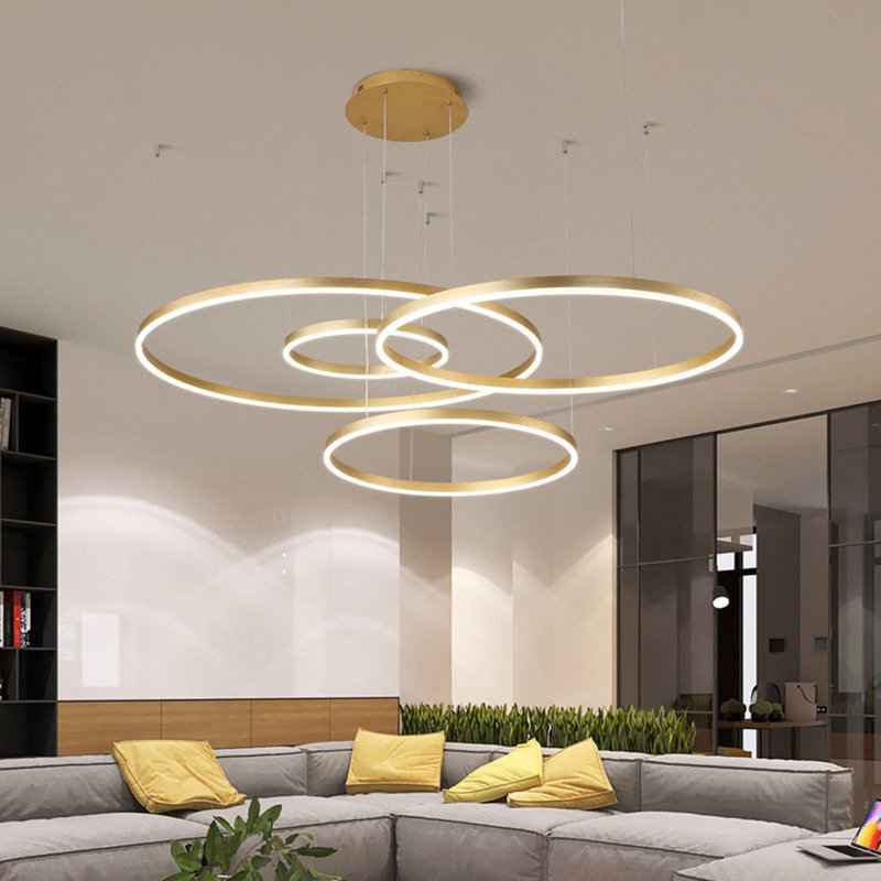 Luminaire suspendu graduel 4 lumières DEL