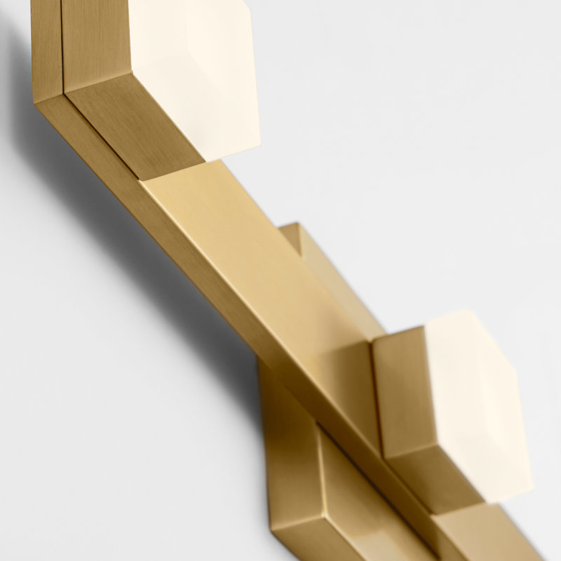 Brander Large Vanity, Satin Brass