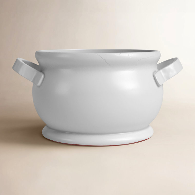 Bol décoratif en céramique blanc 1 pièce Gracemont