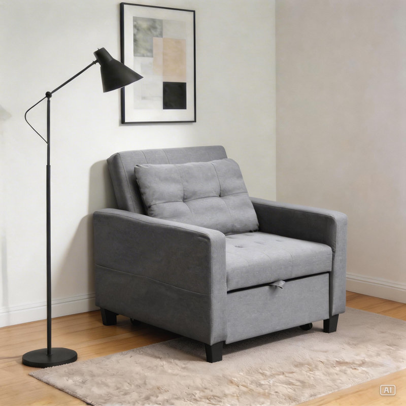 Svanberg Upholstered Accent Sofa Bed Chair