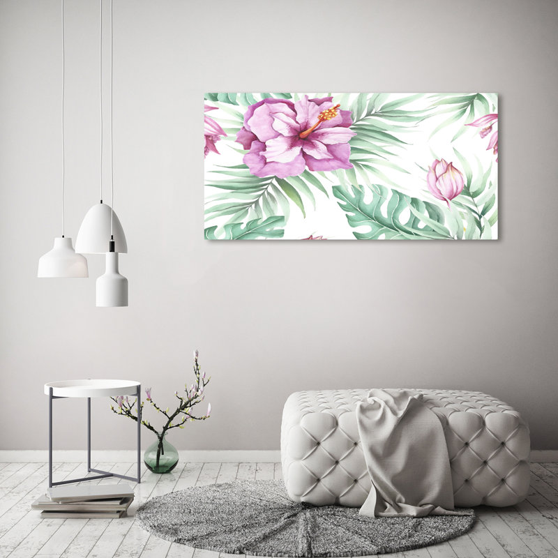 Hawaiian Flowers - Wrapped Canvas Print