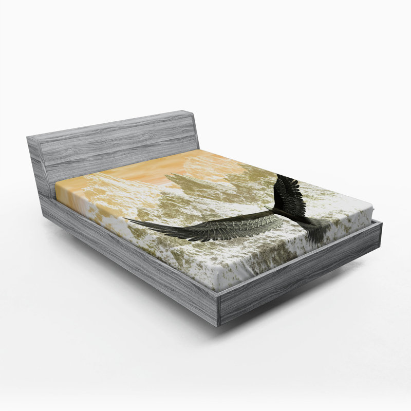 Drap-housse en microfibre Birds, Double