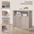 Dadash 31.1" Console Table with Storage Cabinet and Adjustable Shelf