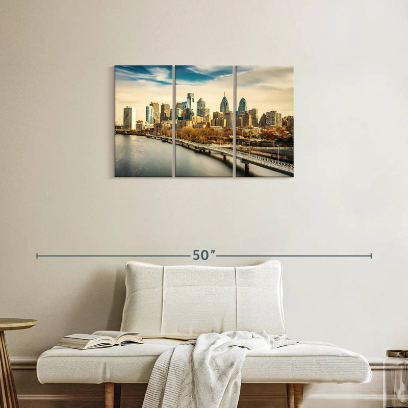 Philadelphie, Covin Skyline, H 20 po x l 33 po