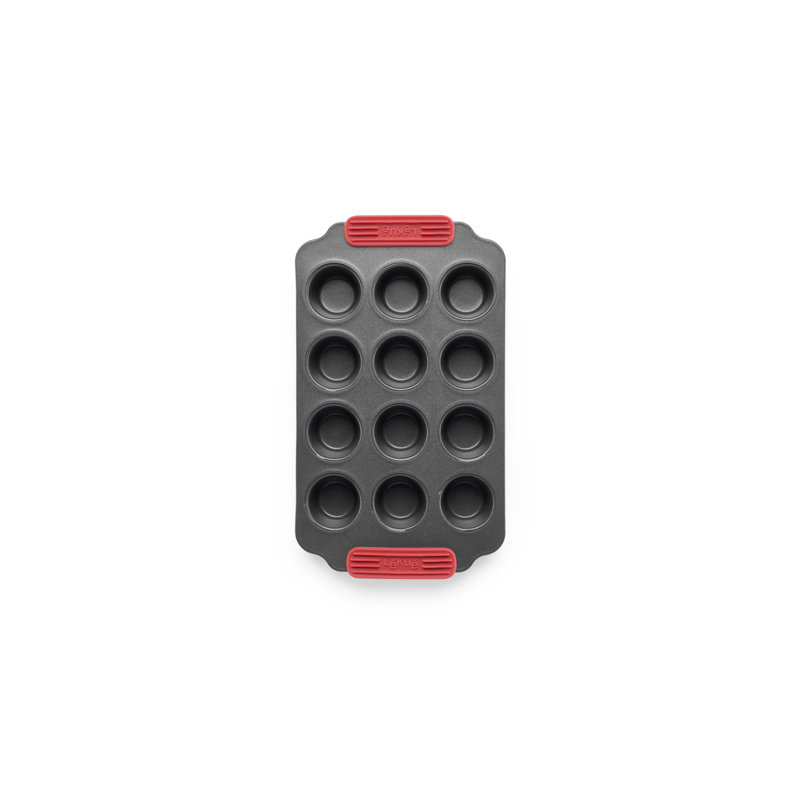 Lékué Non-Stick Mini Muffins Mold, 12 Hole