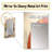 Midcentury Geometric Abstract In Retro Orange - Midcentury Modern Unique Wall Mirror, Modern Mirror, Printed Metal Art-1922846581