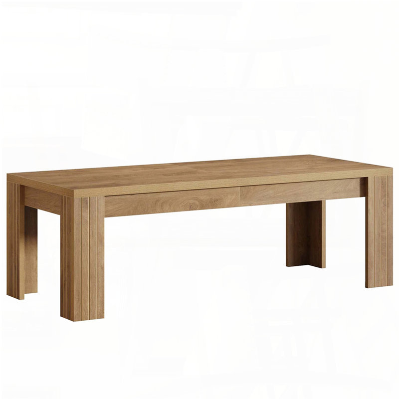 Table de salle à manger Farmhouse avec finition brune rétro (sièges 6 à 10)