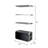 Brentwood 4-Tier Etagere Bookcase Wide Display Shelf with Steel Frame-1580331749