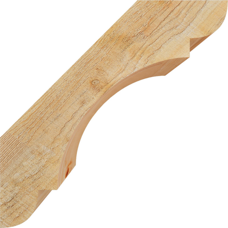 Attelle de genou olympique, Sapin de Douglas, H 14 po x l 6 po x P 14 po, Sciage brut