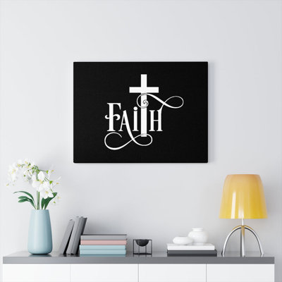 Faith Cross - Wrapped Canvas Print