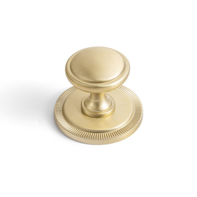 Bouton champignon en laiton antique de 3 cm de diamètre avec plaque arrière ronde
