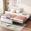 Lit plateforme double tapissier avec lit gigogne - Aucun sommier requis, robuste Durable-920519159