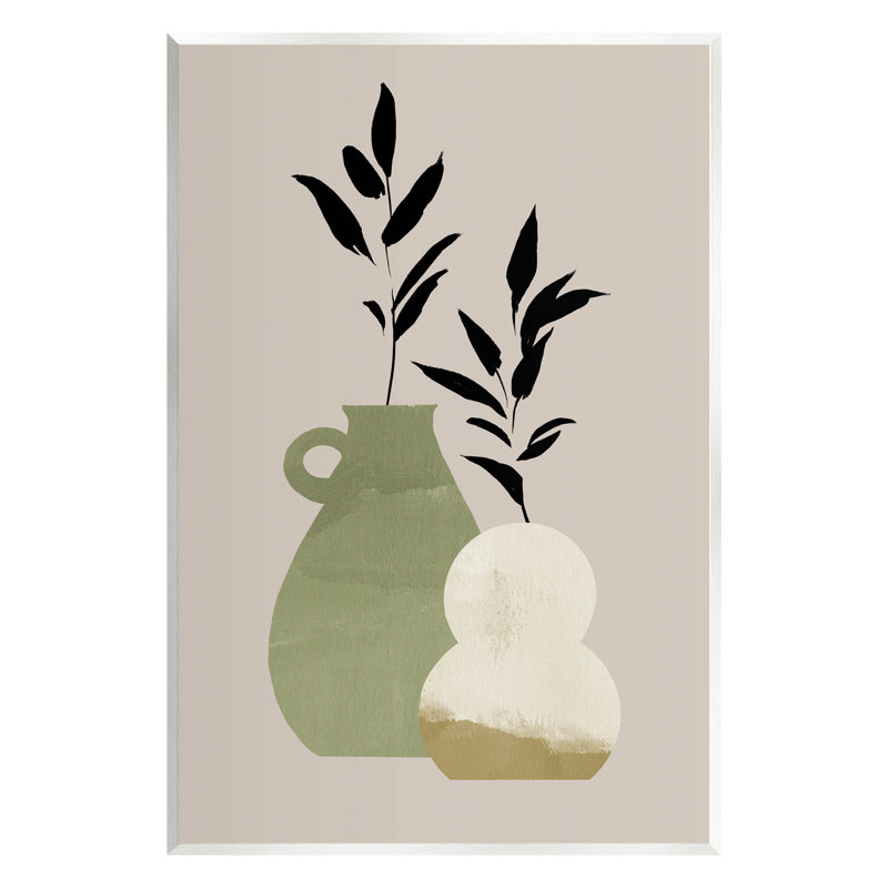 Art moderne, plaque sur bois, feuilles par Jacob Green, H 15 po x l 10 po x P 0,5 po