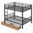 Akkaya Kids Full Bunk Bed with Drawers