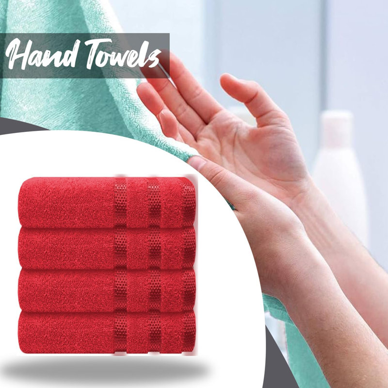 Michiharu Premium Hand Towel, Red