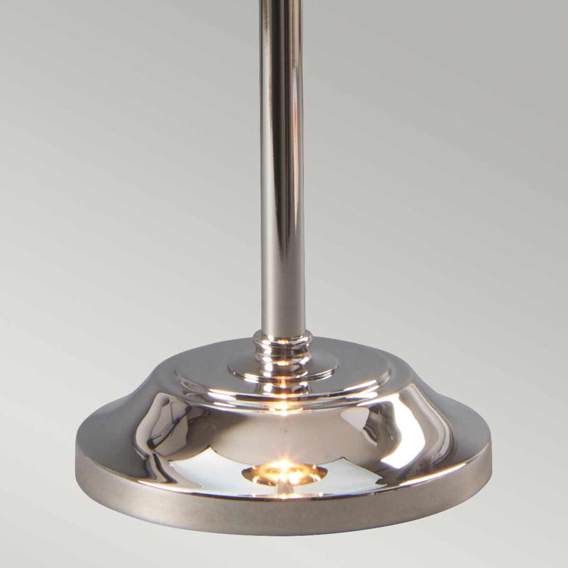 Evie Metal Table Lamp, Polished Nickel