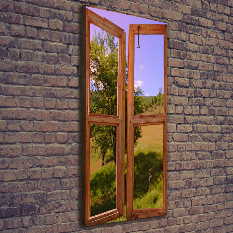Landscape Outside The Window - Wrapped Canvas Print