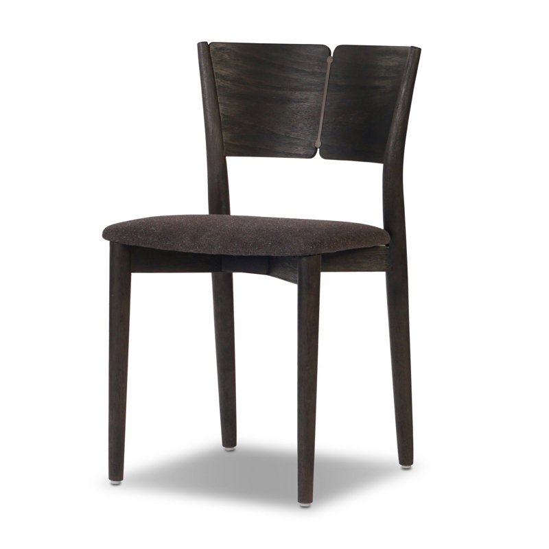 Grady Upholstered Dining Chair, Burnt Parawood