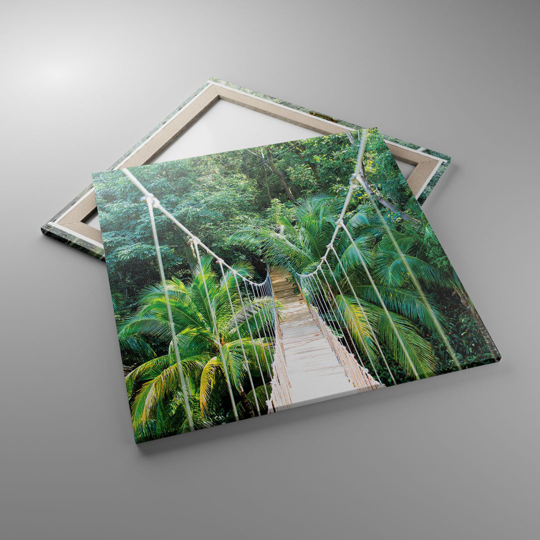 Leinwandbild Tropics Jungle Bridge